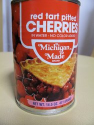 canned cherries