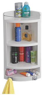 Ciplaplast Triangle Plastic corner shelf, for Bathroom, Size : 54.61 x 29.21 x 18.41 cm