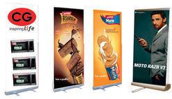 Promotional Roll Up Banner Stand, Size : Customized