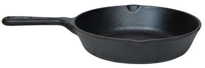 Cast Iron Fry Pan, Color : Black