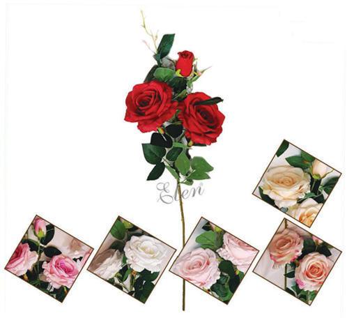 Artificial rose, Color : Red, White, Pink, Yellow