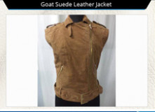 Goat Suede Leather Jacket, Technics : GARMENT DYED