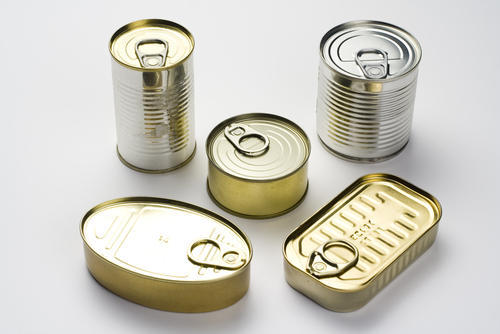Tin Plate Open Top Food Cans, Color : Gold / Silver