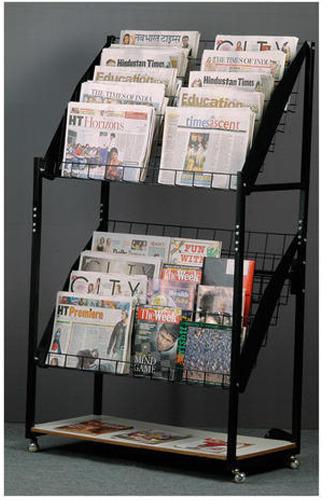 Mild Steel Newspaper Display Stand, for Offices, Library