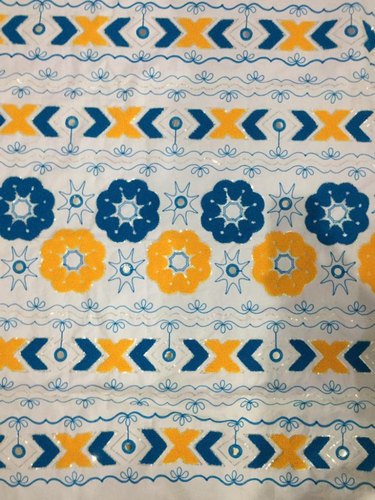 African Embroidered Fabric, Width : 44-45 Inch
