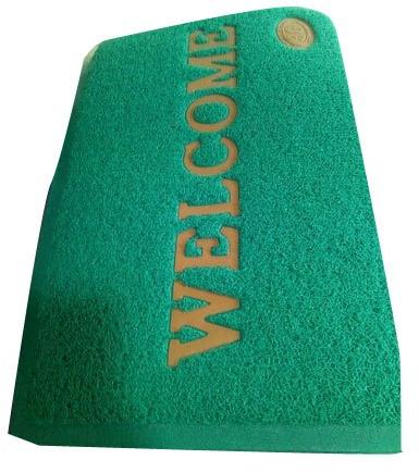 Rectangular Welcome Door Mat, Color : Green