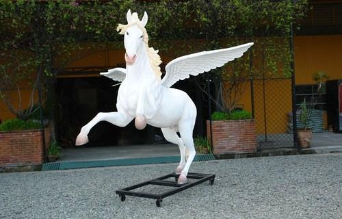 GLASSPOLL ART Fiberglass Horse, Color : Multicolor