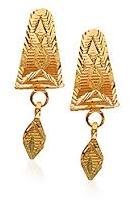 yellow gold earring