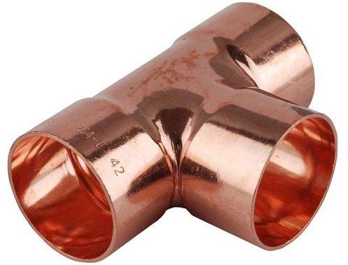 Copper Tee, for Structure Pipe, Gas Pipe, Hydraulic Pipe, Size : 2 inch, 3 inch, 1/2 inch, 3/4 inch