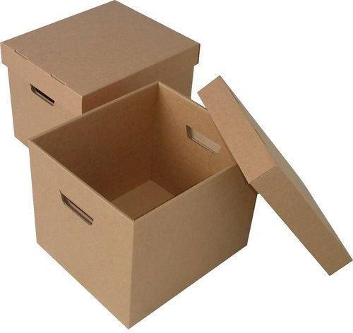 Kraft Paper Food Packaging Cardboard Box, Color : Brown White