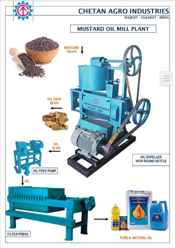 Electric mustard oil mill, Power : 5 HP