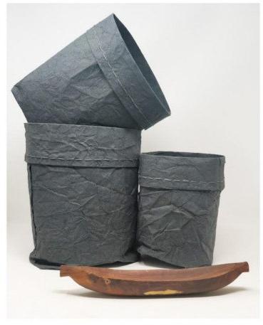 Handmade Storage Paper Sacks, Color : Black