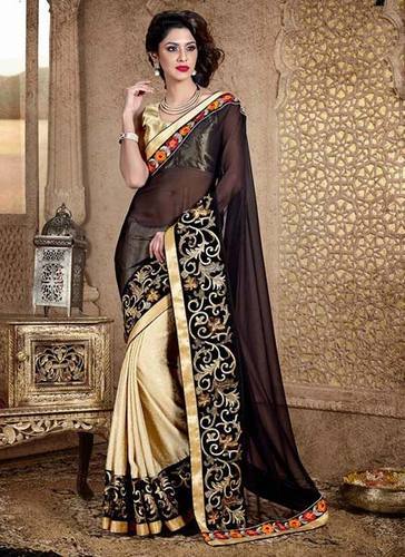 Designer sarees, for Anti-Wrinkle, Easily Washable, Impeccable Finish, Technics : Attractive Pattern