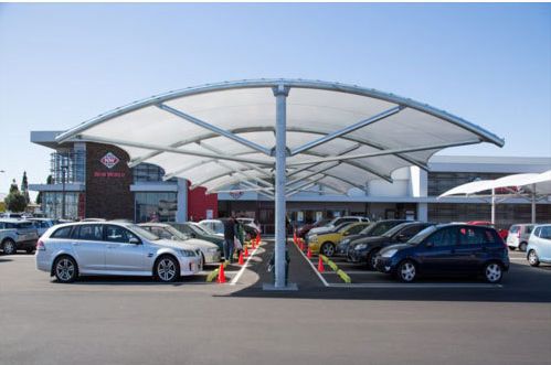 Stainless Steel Car Parking Shed