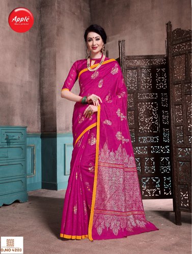 Printed Silk Patola Saree, Occasion : Casual