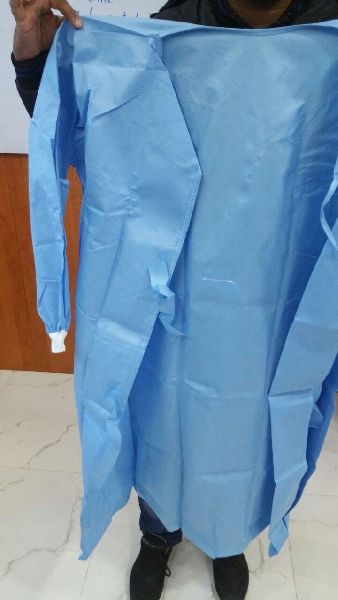 SURGICOMFORT Disposable Surgical Isolation Gown 10 Pcs Blue  Length48inch Knitted rib 40 Gsm Non Woven Polypropylene Spun bond  Fabric  Amazonin Industrial  Scientific