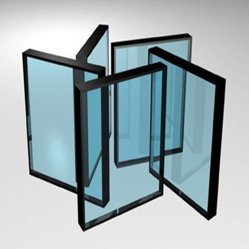 Rectangular double glazing glass