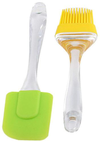 Ketsaal Silicon pastry brush, Color : Green, Yellow White