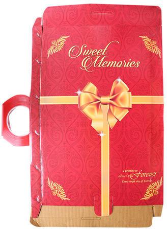 Rexene Customized Album Box, Color : Red Golden