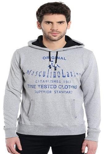Masculino Latino Round Neck Cotton Printed Winter Hoodies, Occasion : Casual Wear