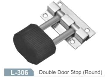 Luxuria Stainless Steel Rubber Double Door Stopper, Feature : Durable, High Grip