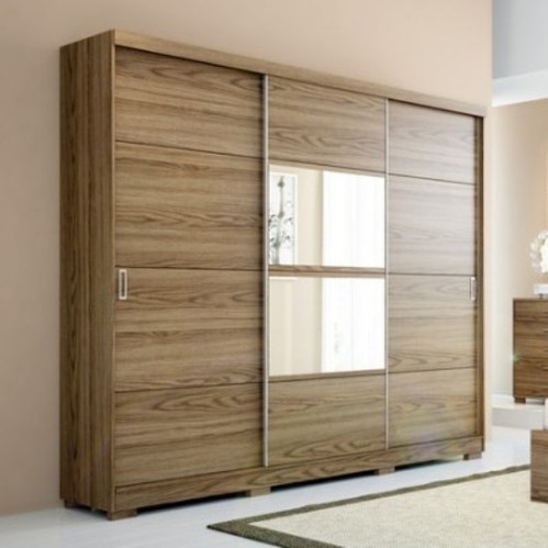  Rectangle Sliding Wooden Wardrobe