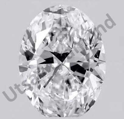 Oval White Polished Diamond, for Jewellery Use, Purity : VVS2