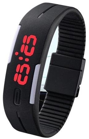 LED Silicon Rubber Band Watch, Gender : Women
