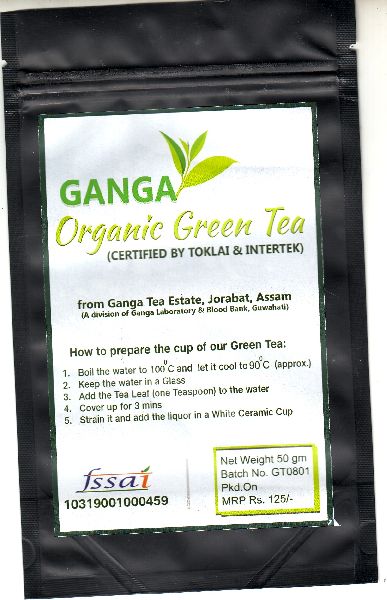 Ganga Machine Organic green tea, Shelf Life : 6Months