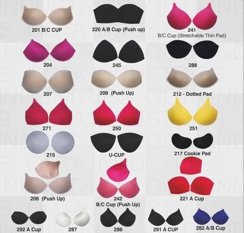 Bra Cups Pad for Women Round Cotton Cup Bra Pads Blouse Cups