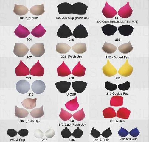 Bra Cups Pad for Women Round Cotton Cup Bra Pads Blouse Cups Pads