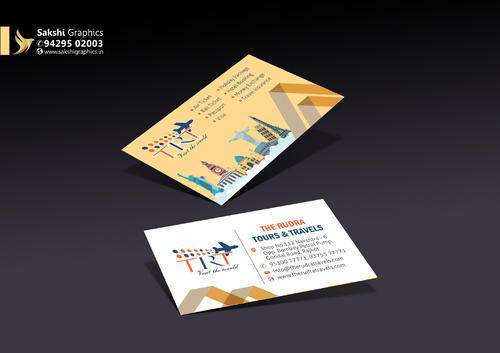 Paper visiting card, Size : 90x50 mm