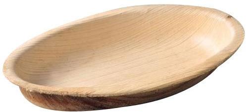 Oval Shaped Areca Leaf Plate, for Serving Food, Size : Multisizes