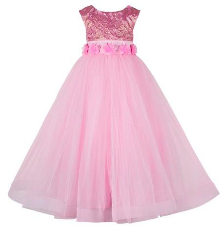 Applique net Kids Girls Cinderella Gowns, Age Group : 2-3 years to 11-12