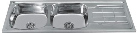 Century Stainless Steel Kitchen Sinks, Color : Silver