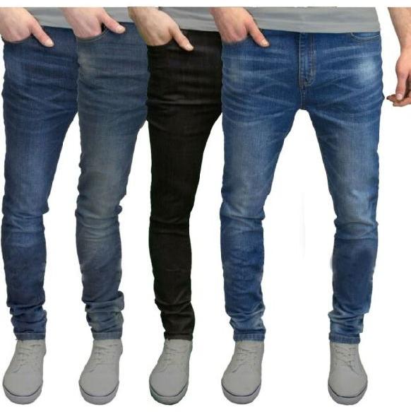 Denim Plain Mens Skinny Fit Jeans, Feature : Color Fade Proof