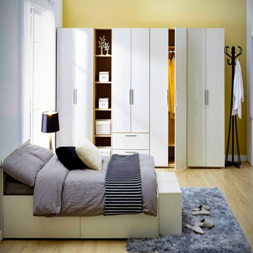 Polished Plain Wooden Indian Wardrobes, for Home Use