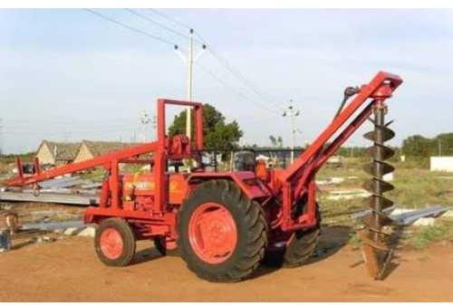 Hydraulic Earth Auger For Pole Hole Drilling