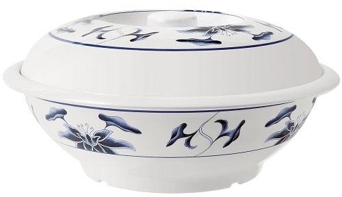 Sharewell Melamine Printed Casserole, Color : White