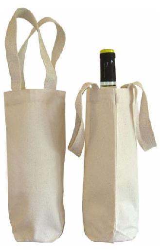 Plain Cotton Canvas Wine Bags, Feature : Stylish