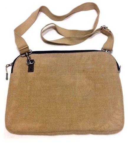 Plain Jute Laptop Bags, Color : Brown