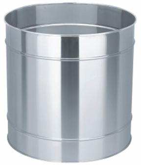 Round Polished Stainless Steel Planter