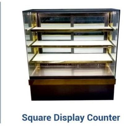 Stainless Steel Square Food Display Counter