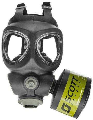 Rubber Chemical Full Faced Mask, Size : 11.5 x 7 x 6.6 inches