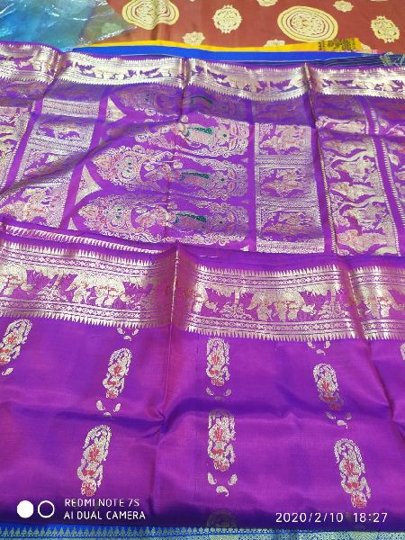 Pure Swarnachuri Silk(Silk Mark), Feature : Dry Cleaning
