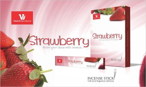 Strawberry Incense Stick, for Home, Temples