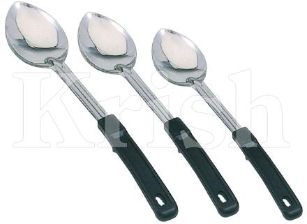 Polished Stainless Steel Basting Spoon - Solid, Certification : ISO-9001:2015, SGS, TUV, INTERTEK