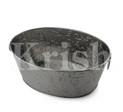 Tub With Leaves Embossing