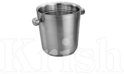 Round Polished Steel DW Champagne Bucket, for Domestic, Pattern : Plain