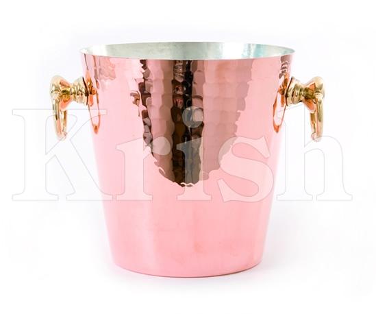 Hammered Wine Bucket - Copper Plated